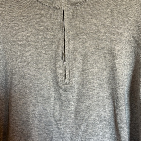 Brooks Brothers men’s gray Supima cotton quarter zip sweater size XL - Picture 3 of 9